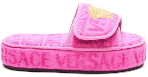 pink versace house slippers|Versace slippers for sale.